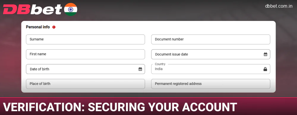 Know Your Customer verification for DBbet India users